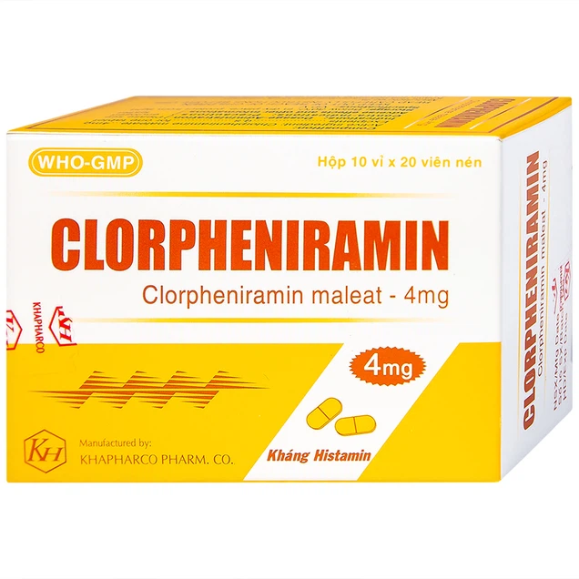 CLORPHENIRAMIN (pvc-alu viên dài)